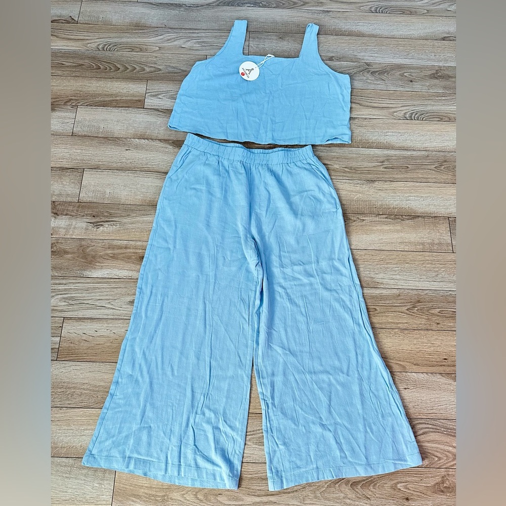 Light Blue Two-Piece Set